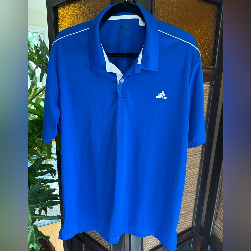 Adidas performance golf polo, blue or black